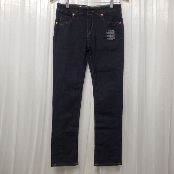 Volcom Youth Girls Sz 14 NWT Vorta Slim Straight Jeans - Picture 2 of 15